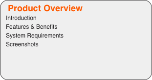 Product Overview Introduction Features & Benefits